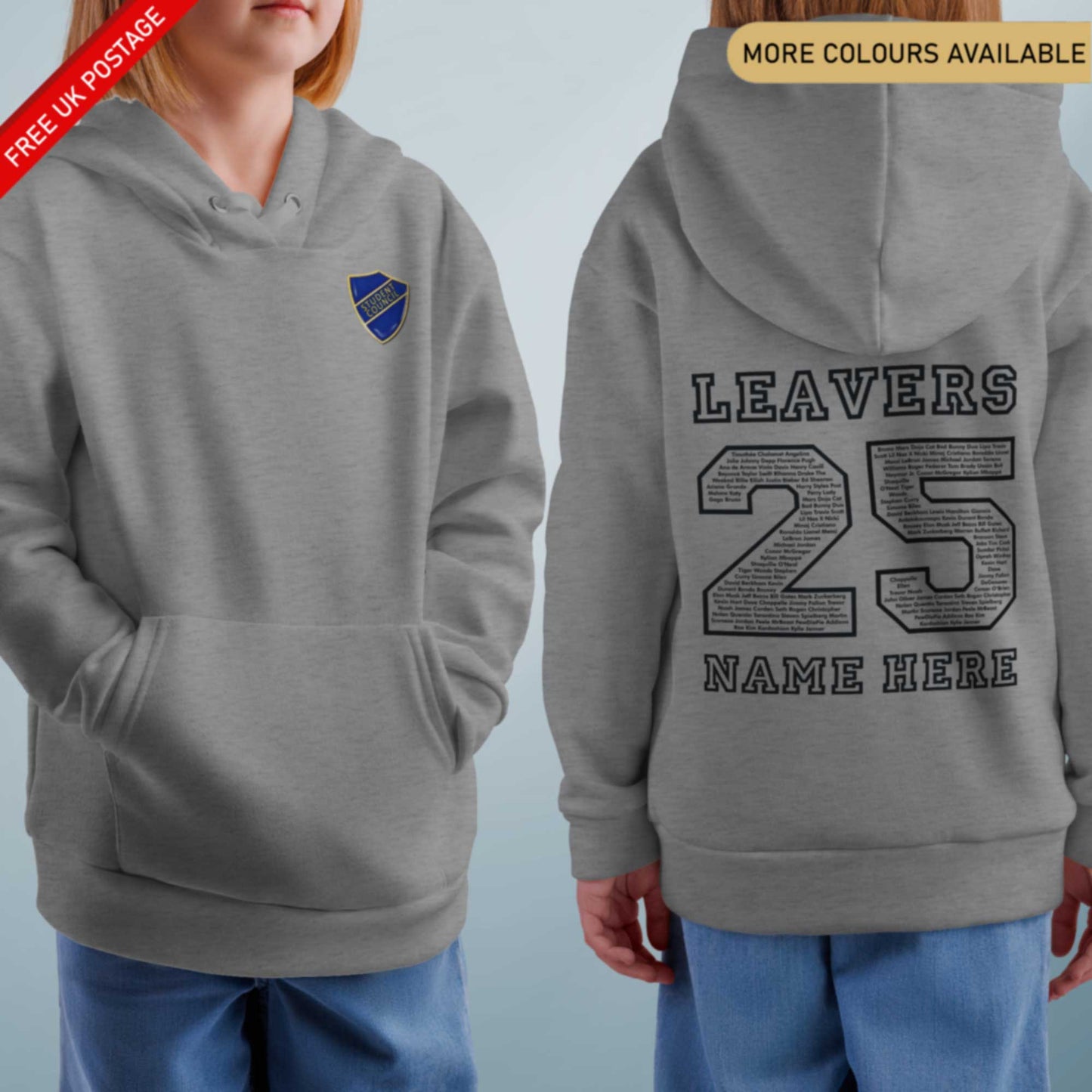 Personalised LEAVERS Hoodie 2025 Primary School Leavers