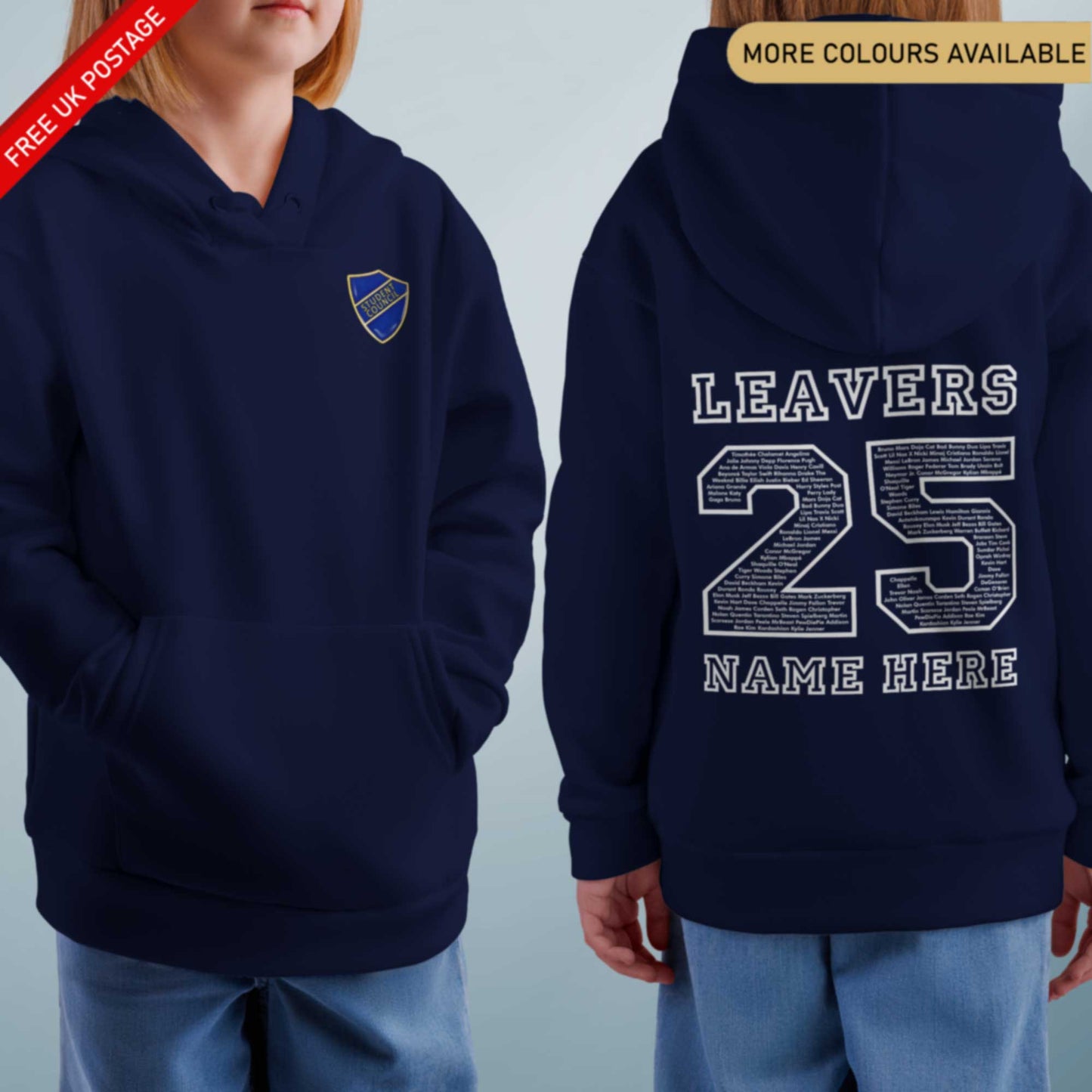 Personalised LEAVERS Hoodie 2025 Primary School Leavers