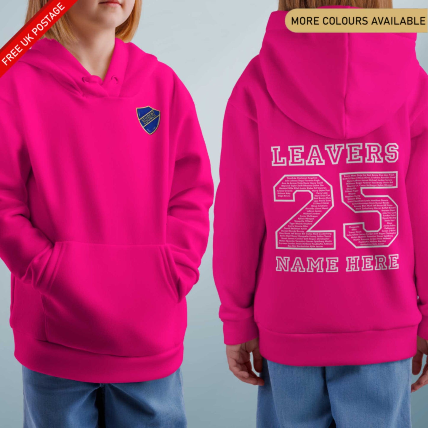 Personalised LEAVERS Hoodie 2025 Primary School Leavers
