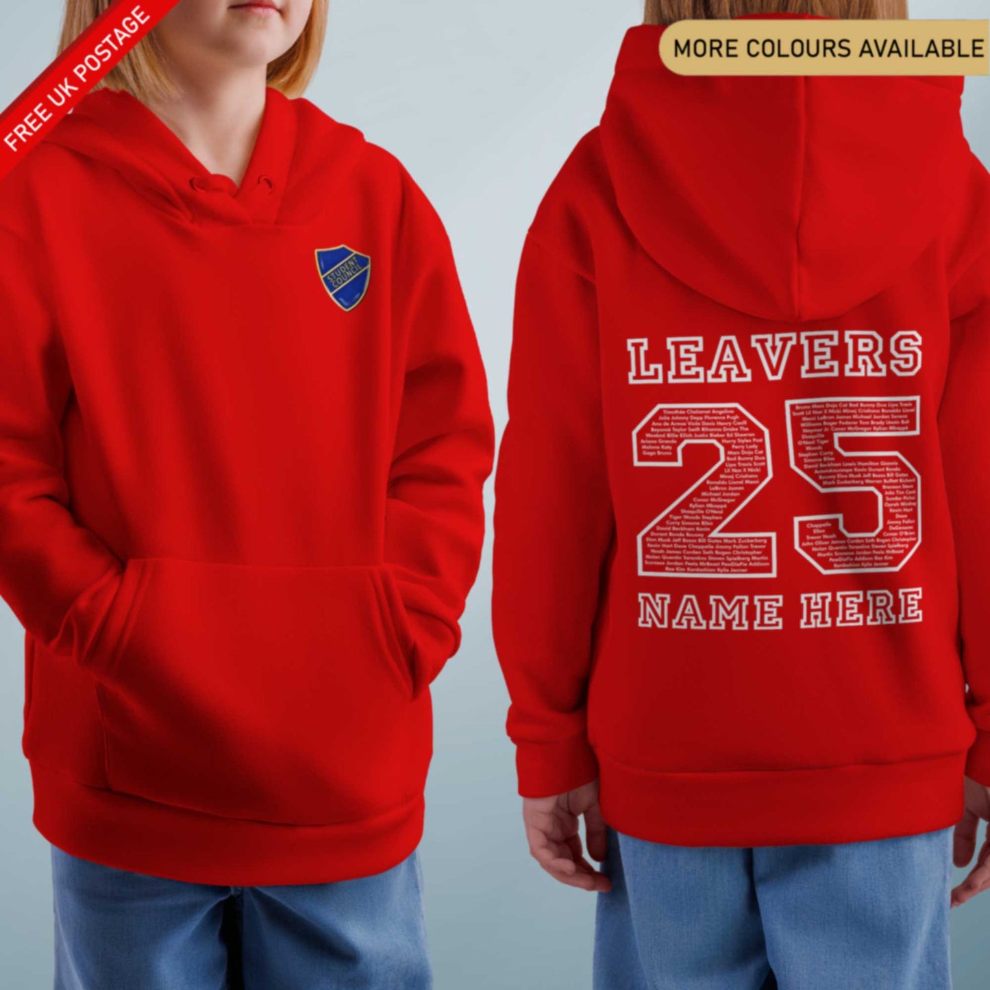 Personalised LEAVERS Hoodie 2025 Primary School Leavers