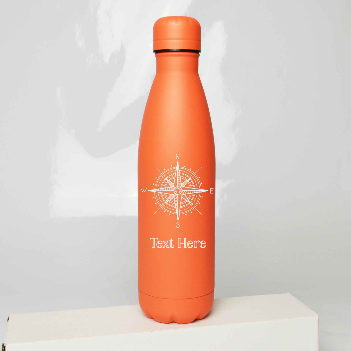 Personalised Compass Design Engraved Thermos Bottle 500ml
