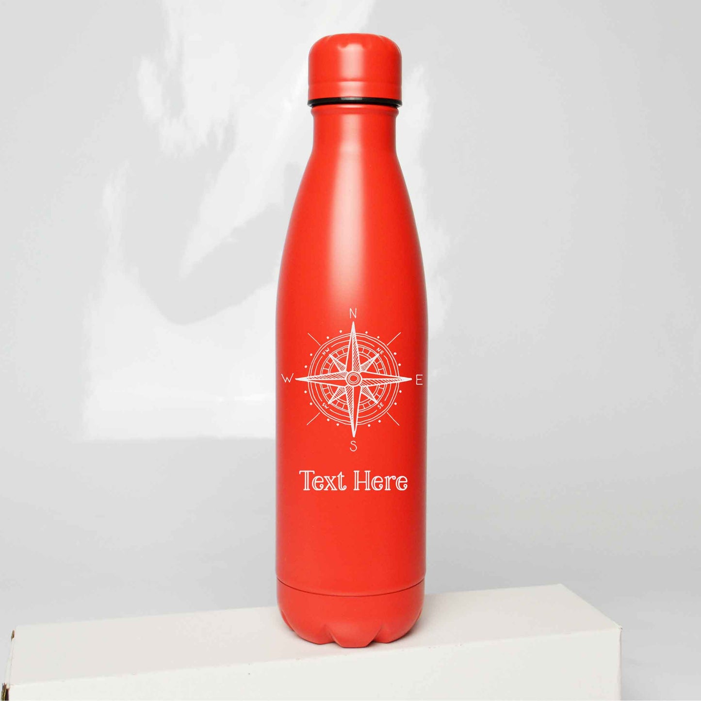 Personalised Compass Design Engraved Thermos Bottle 500ml