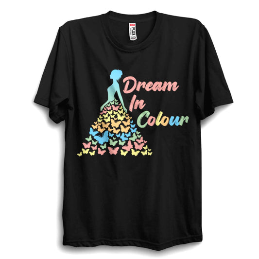 Dream in Colour Rainbow Butterfly Unisex T-Shirt