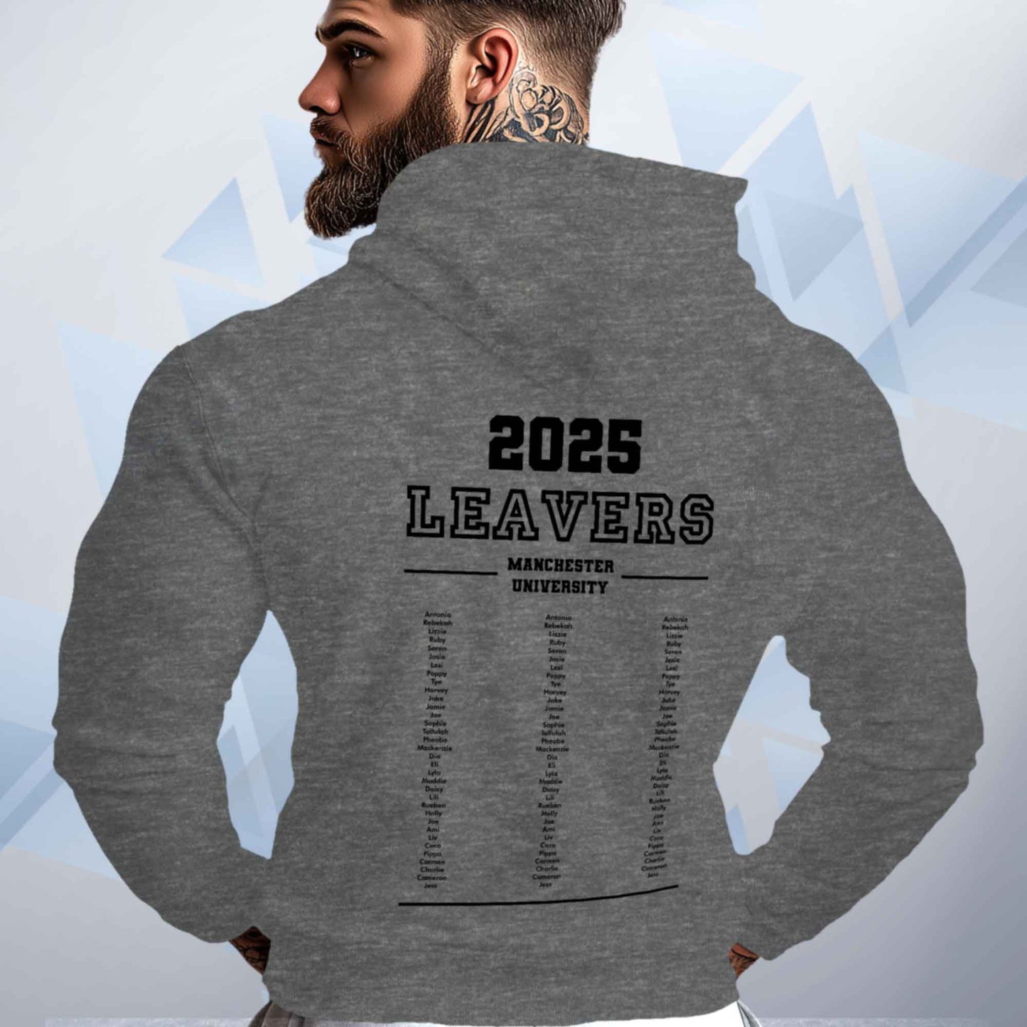 Personalised LEAVERS Hoodie 2025 Names List