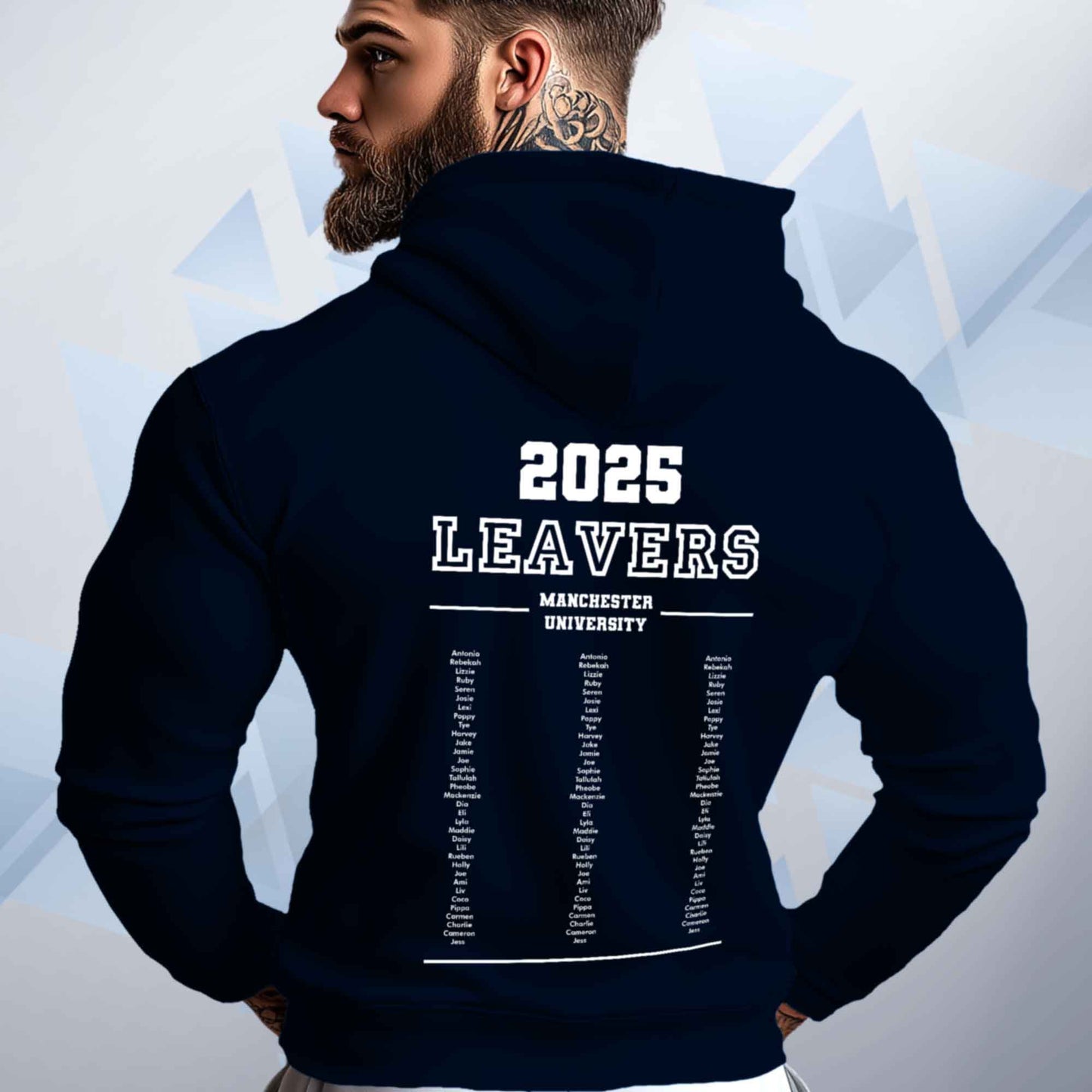 Personalised LEAVERS Hoodie 2025 Names List