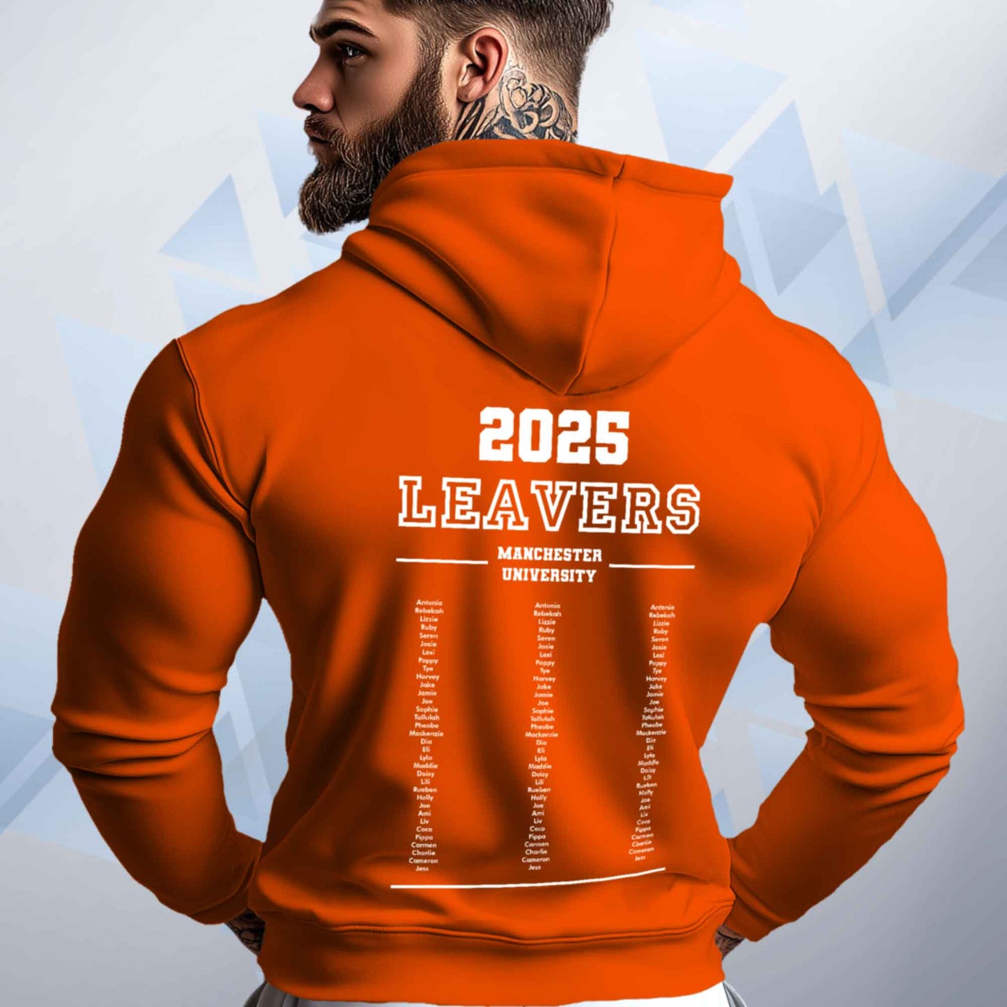 Personalised LEAVERS Hoodie 2025 Names List