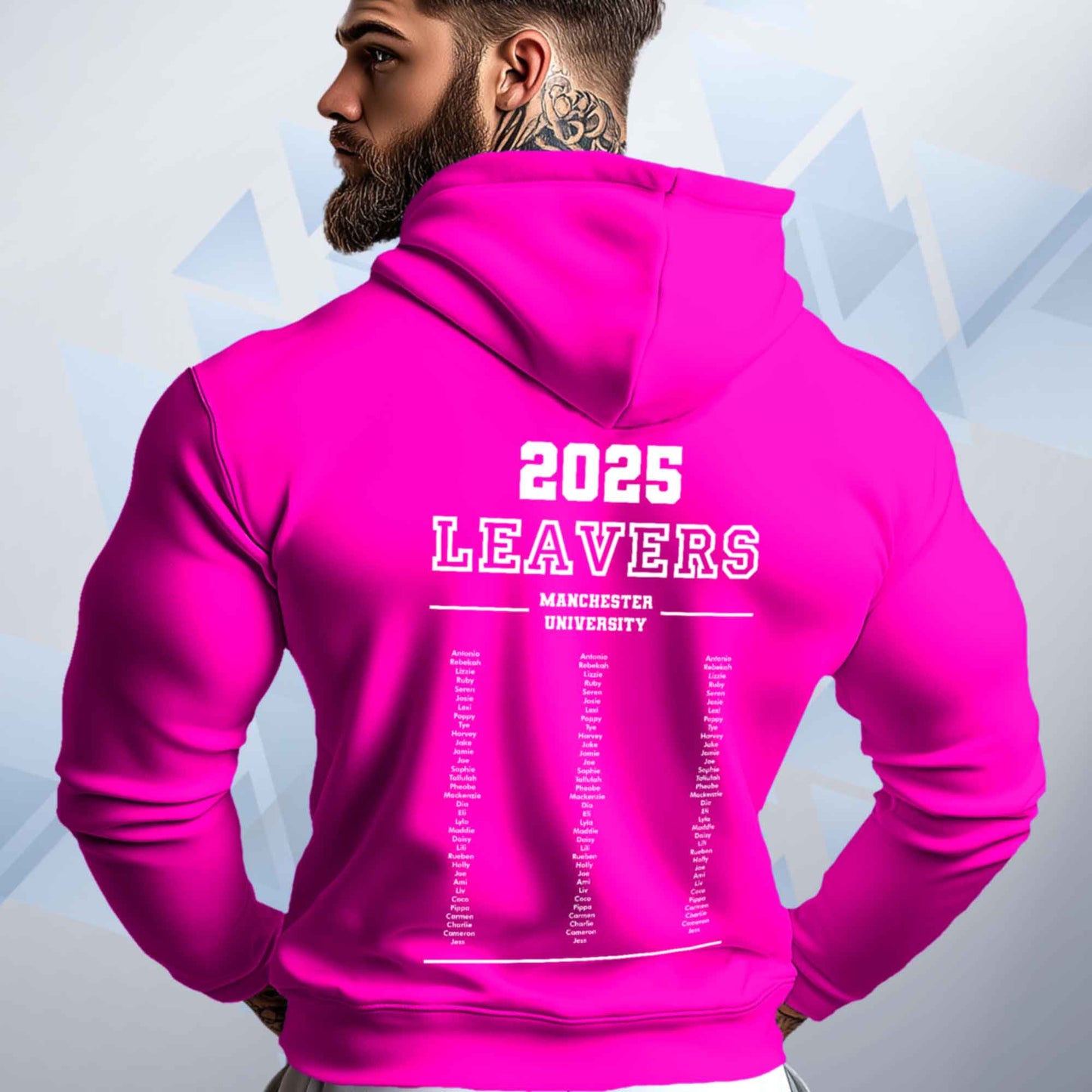 Personalised LEAVERS Hoodie 2025 Names List