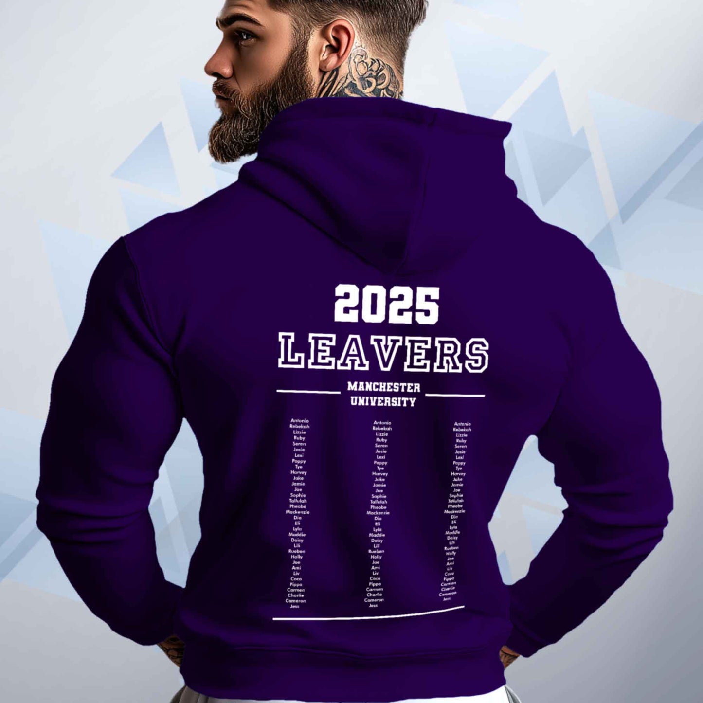 Personalised LEAVERS Hoodie 2025 Names List