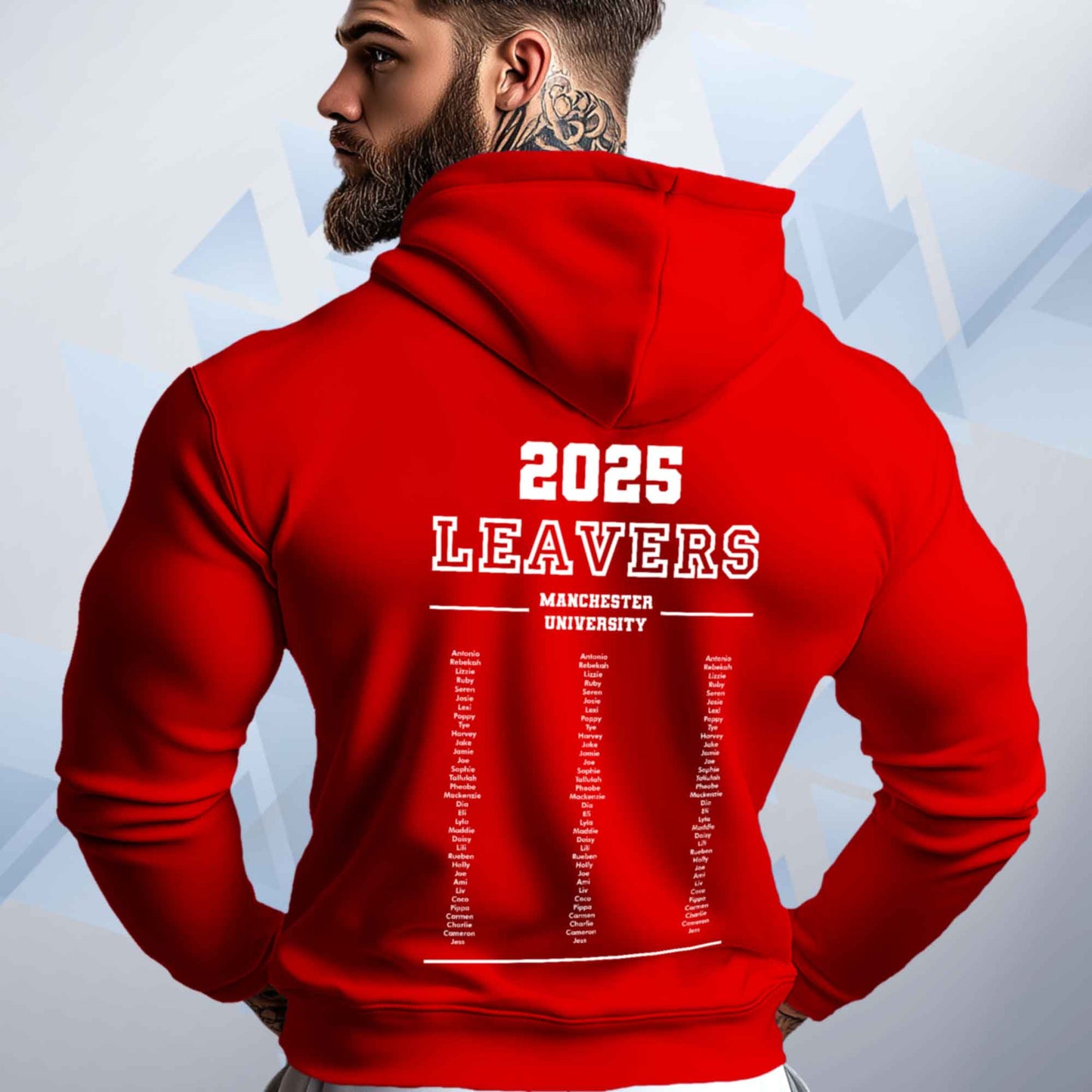 Personalised LEAVERS Hoodie 2025 Names List