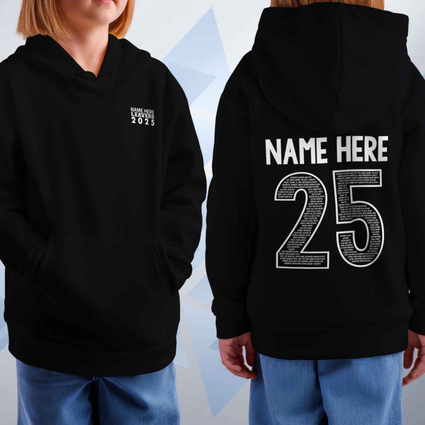 Personalised LEAVERS Hoodie 2025 Kids Primary School Leavers