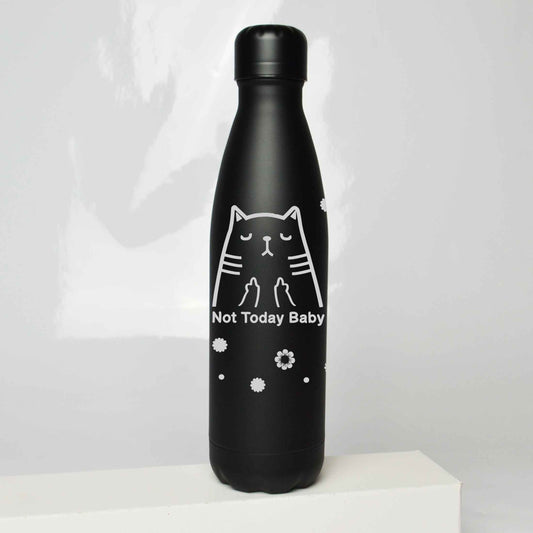 Not Today Cat Stainless Steel Thermos Bottle – 500ml BPA-Free Insulated Flask
