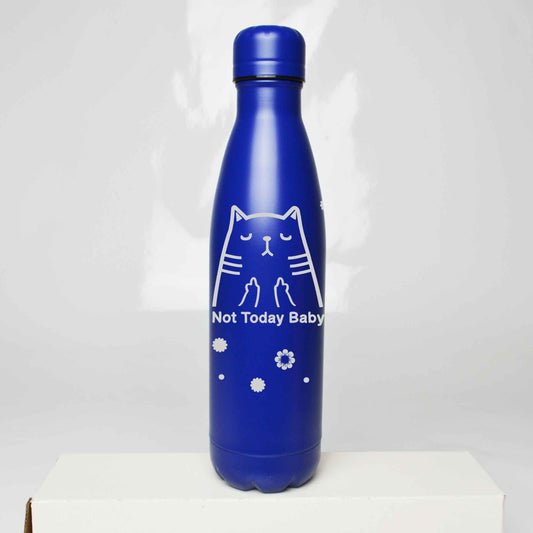 Not Today Cat Stainless Steel Thermos Bottle – 500ml BPA-Free Insulated Flask