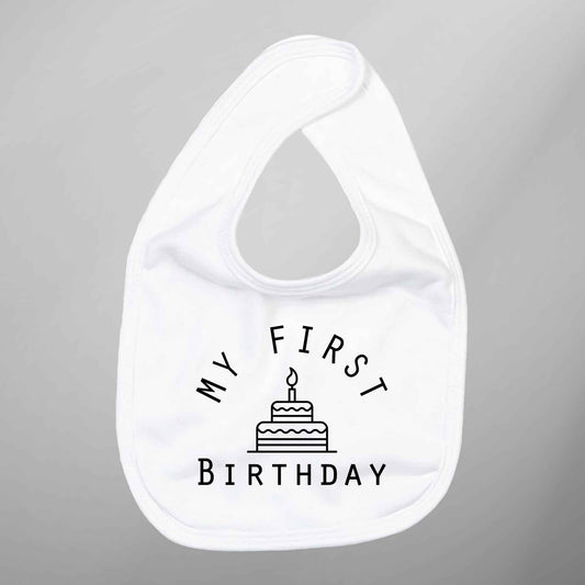 Baby Bib My First Birthday Bib 1st Birthday Baby Gift - FLUX DESIGNS