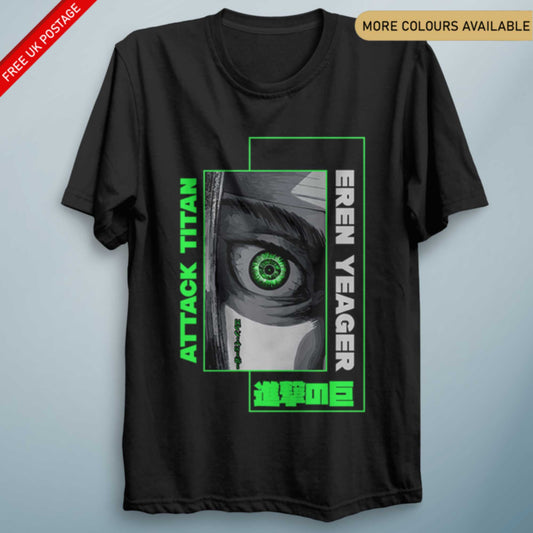 Attack Titan Eye T-Shirt – Unisex Anime-Inspired Graphic Tee