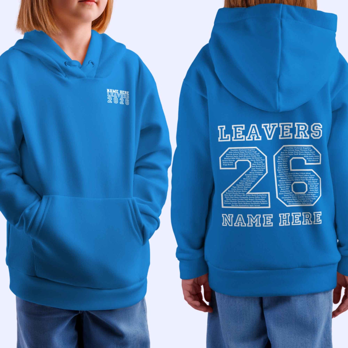 Personalised LEAVERS Hoodie 2026 Primary School Leavers