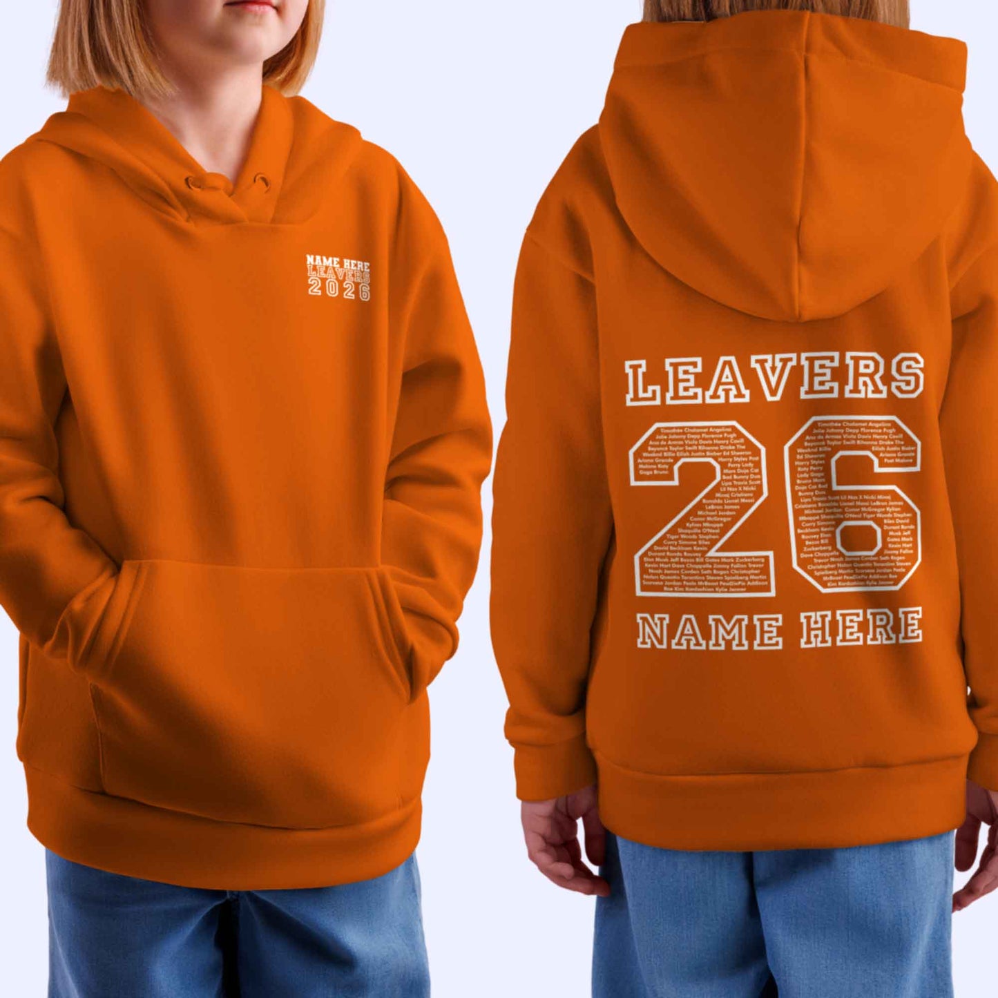 Personalised LEAVERS Hoodie 2026 Primary School Leavers