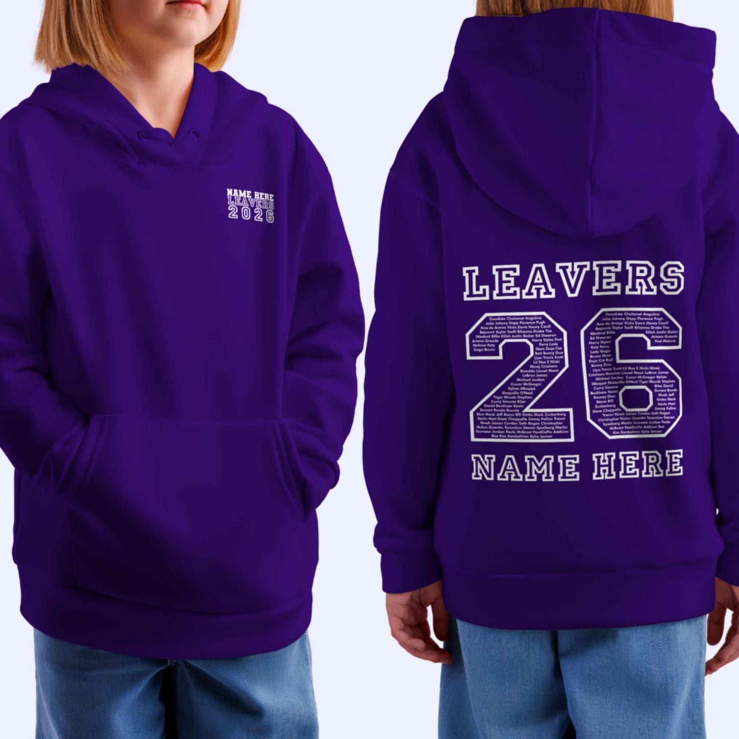 Personalised LEAVERS Hoodie 2026 Primary School Leavers