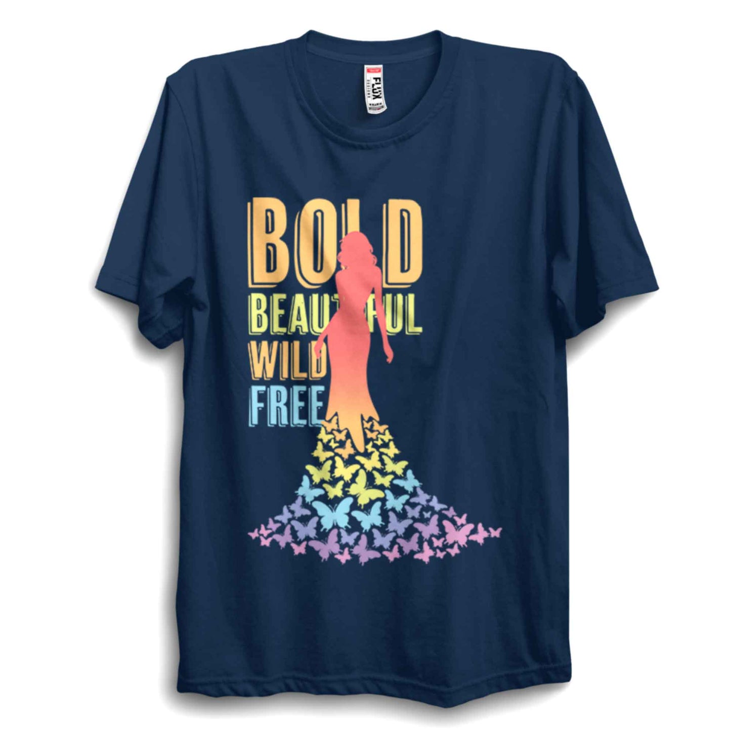 Rainbow Bold Butterfly Pride Unisex T-Shirt