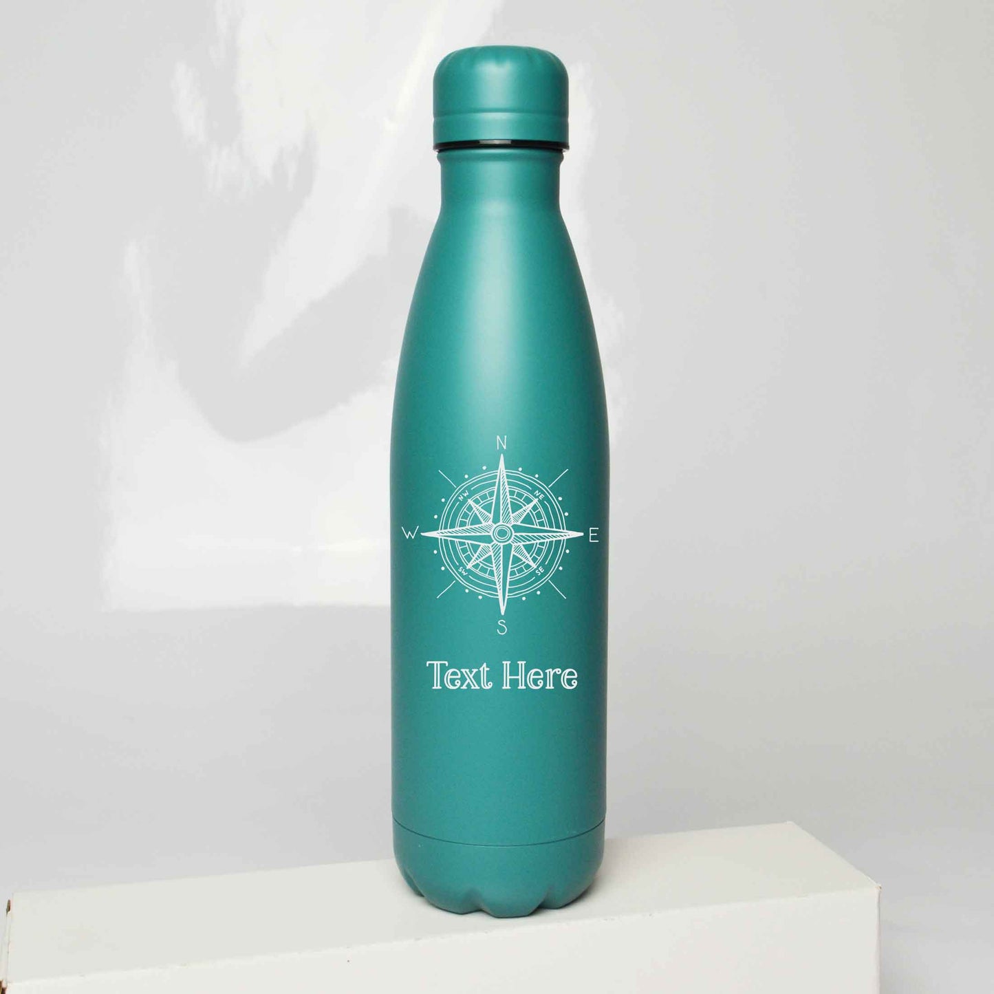 Personalised Compass Design Engraved Thermos Bottle 500ml