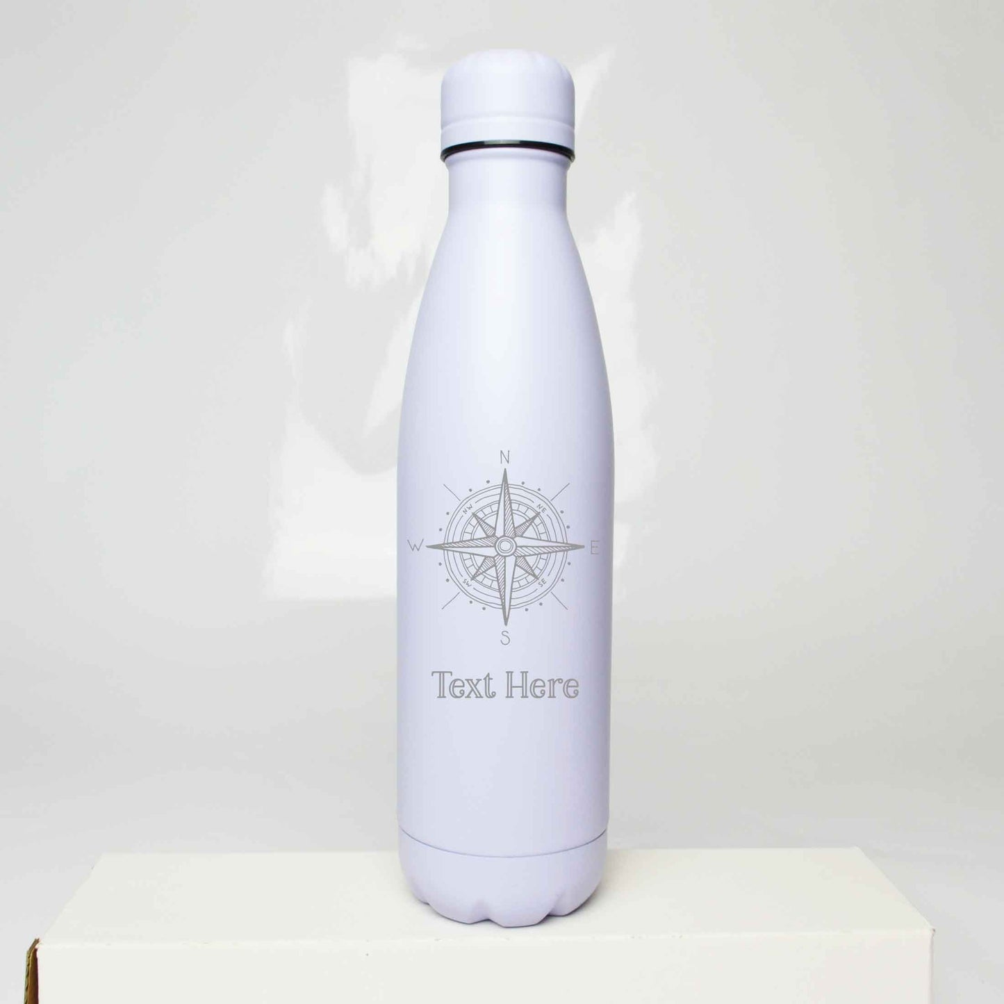 Personalised Compass Design Engraved Thermos Bottle 500ml