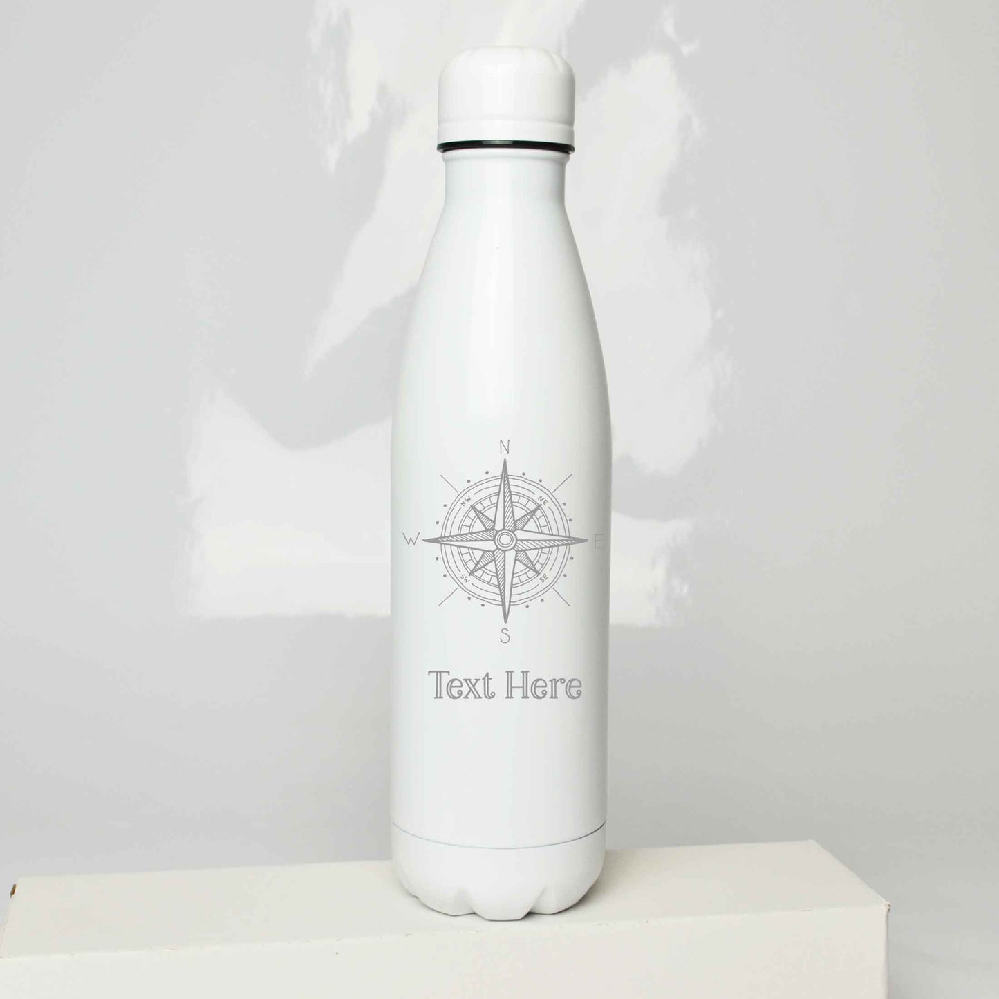 Personalised Compass Design Engraved Thermos Bottle 500ml