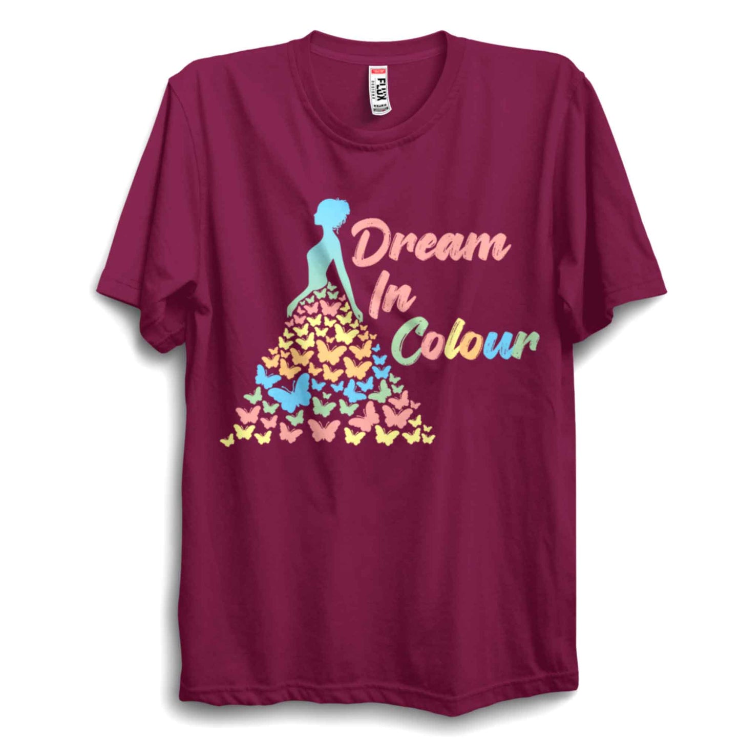 Dream in Colour Rainbow Butterfly Unisex T-Shirt