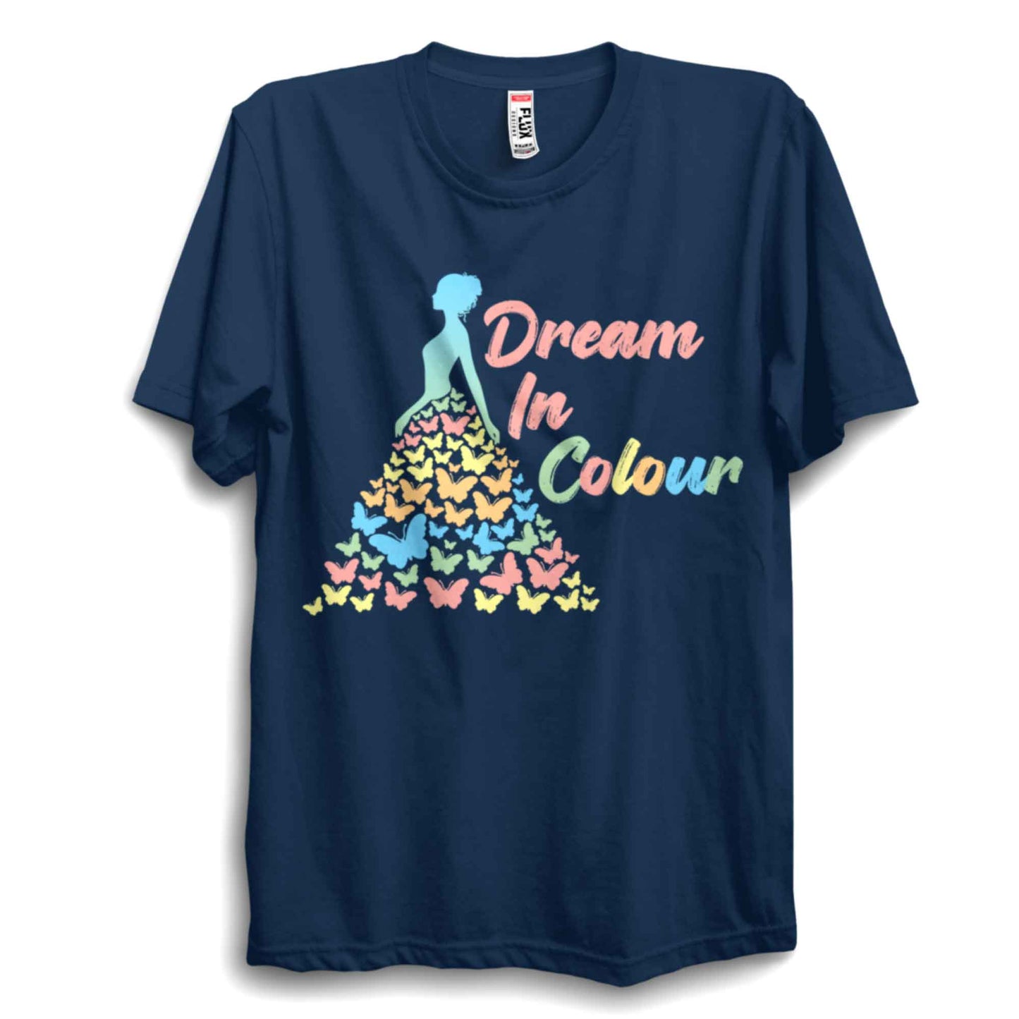 Dream in Colour Rainbow Butterfly Unisex T-Shirt