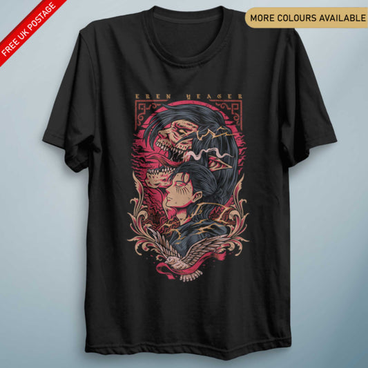 Eren Y Portrait – Unisex Anime-Inspired Graphic Tee