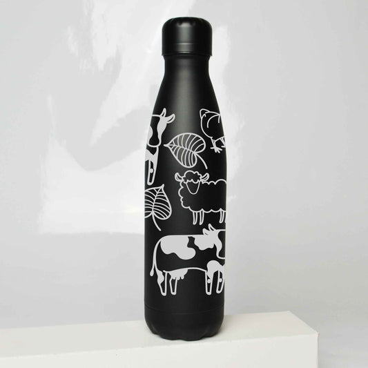 Farm Friends Stainless Steel Thermos Bottle – 500ml BPA-Free Insulated Flask