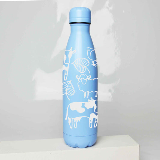 Farm Friends Stainless Steel Thermos Bottle – 500ml BPA-Free Insulated Flask