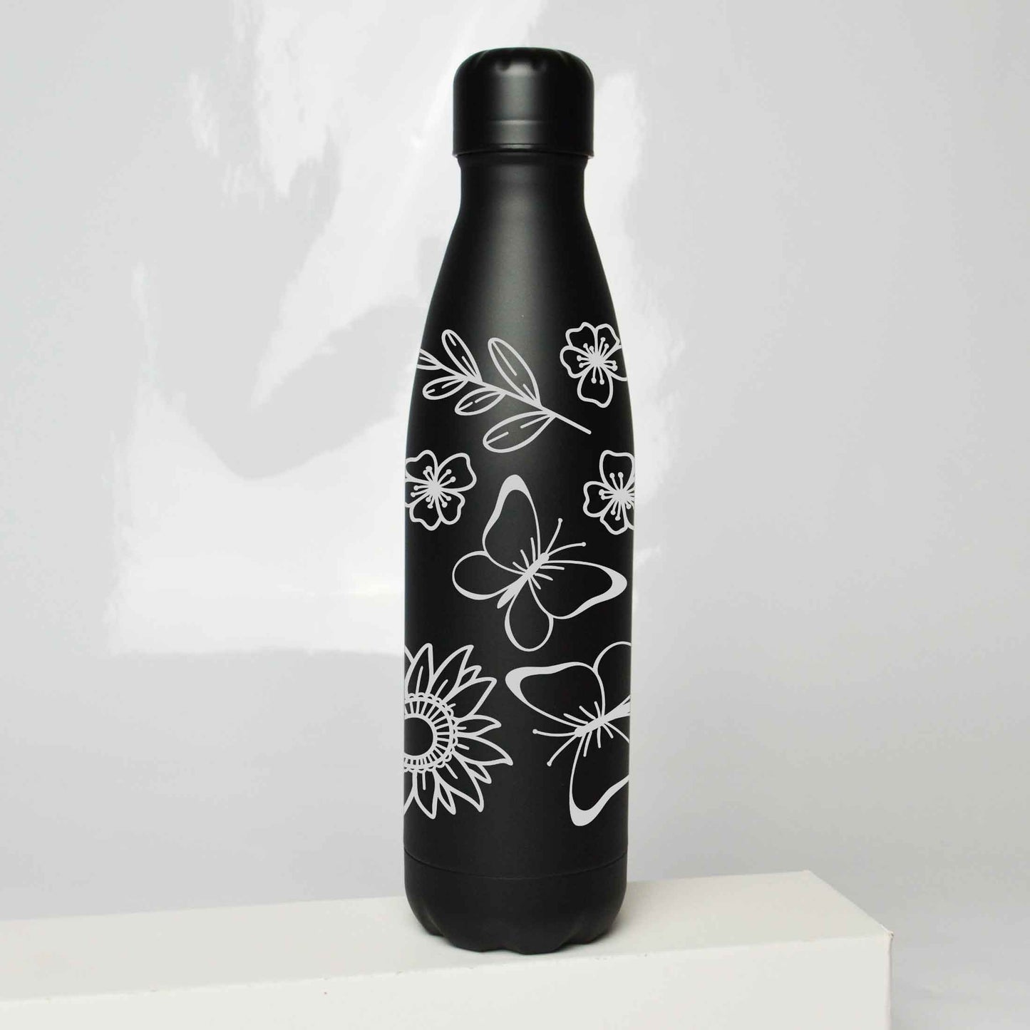 Floral Butterflies Stainless Steel Thermos Bottle – 500ml BPA-Free Insulated Flask