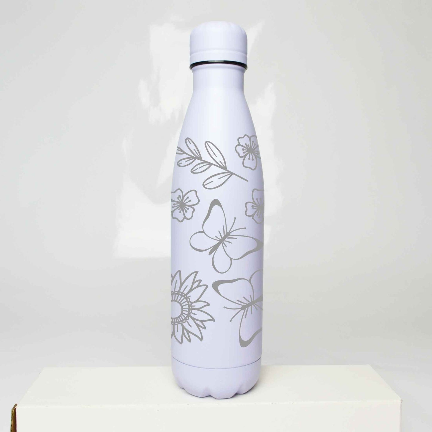 Floral Butterflies Stainless Steel Thermos Bottle – 500ml BPA-Free Insulated Flask