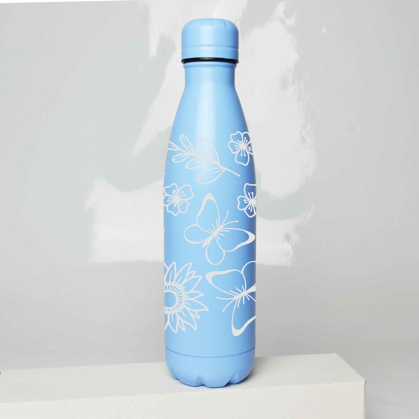 Floral Butterflies Stainless Steel Thermos Bottle – 500ml BPA-Free Insulated Flask