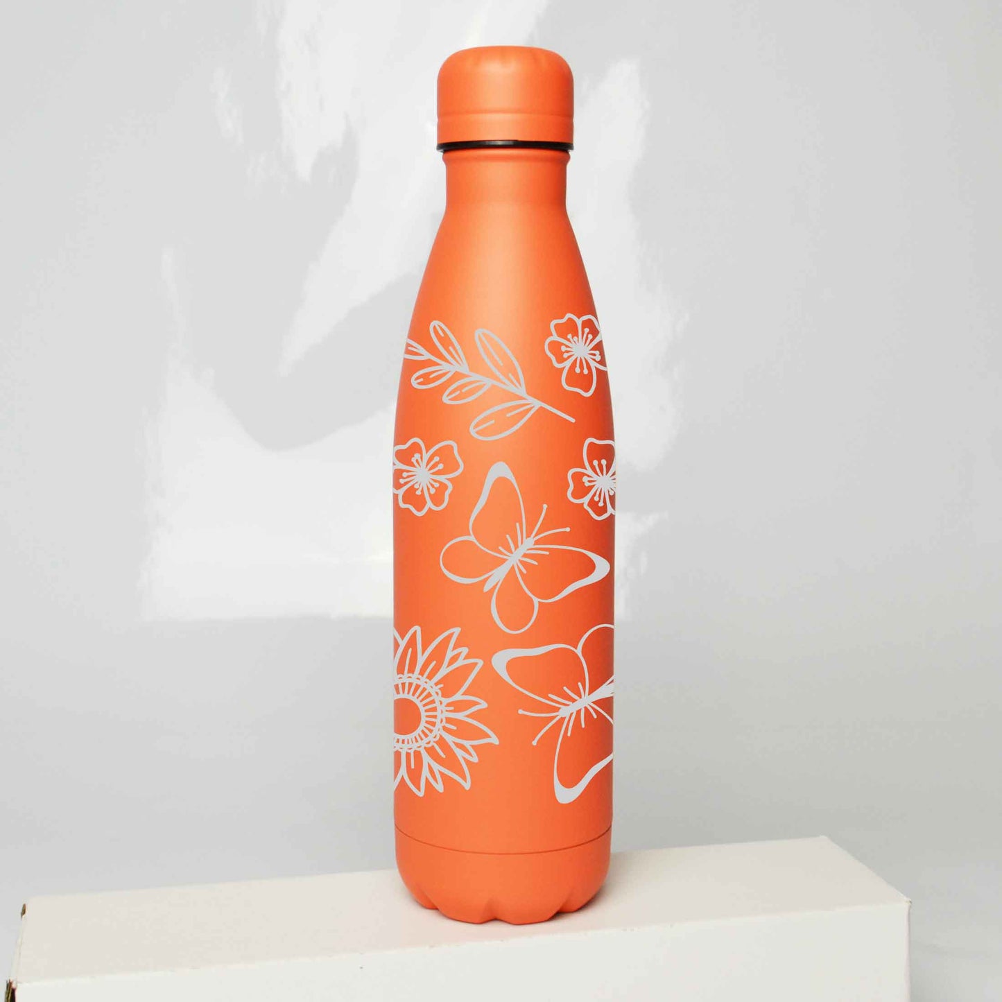 Floral Butterflies Stainless Steel Thermos Bottle – 500ml BPA-Free Insulated Flask