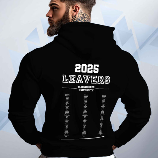 Personalised LEAVERS Hoodie 2025 Names List