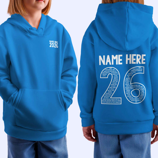 Personalised LEAVERS Hoodie 2026 Kids Primary School Leavers
