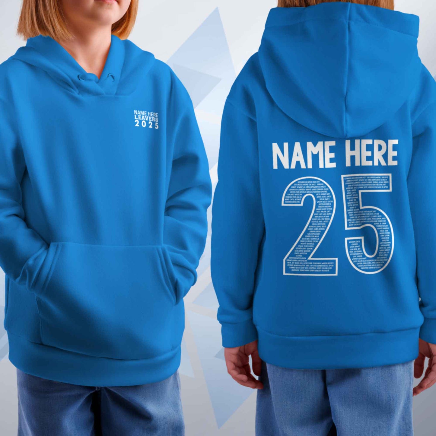Personalised LEAVERS Hoodie 2025 Kids Primary School Leavers