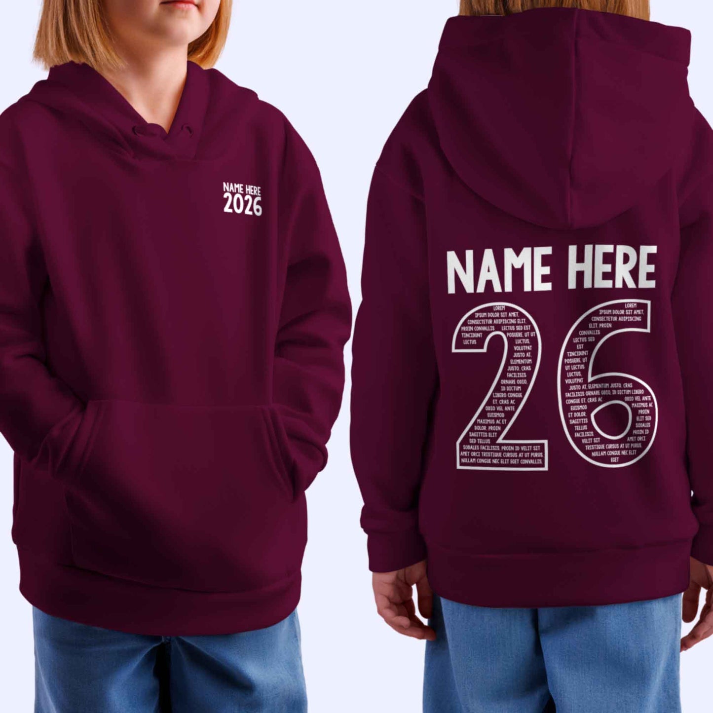 Personalised LEAVERS Hoodie 2026 Kids Primary School Leavers