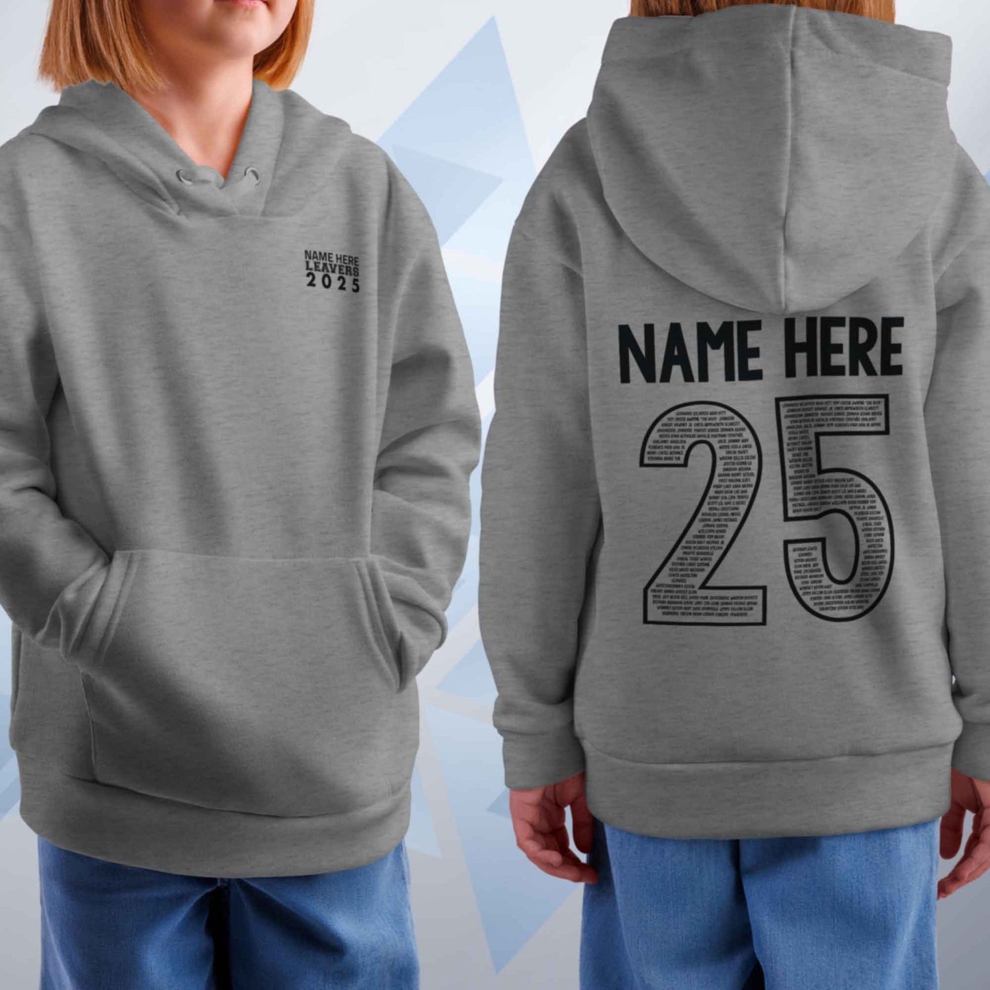 Personalised LEAVERS Hoodie 2025 Kids Primary School Leavers