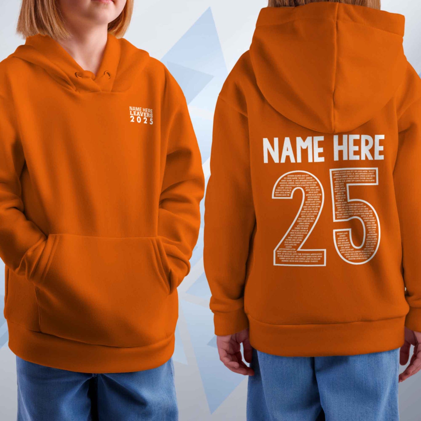 Personalised LEAVERS Hoodie 2025 Kids Primary School Leavers