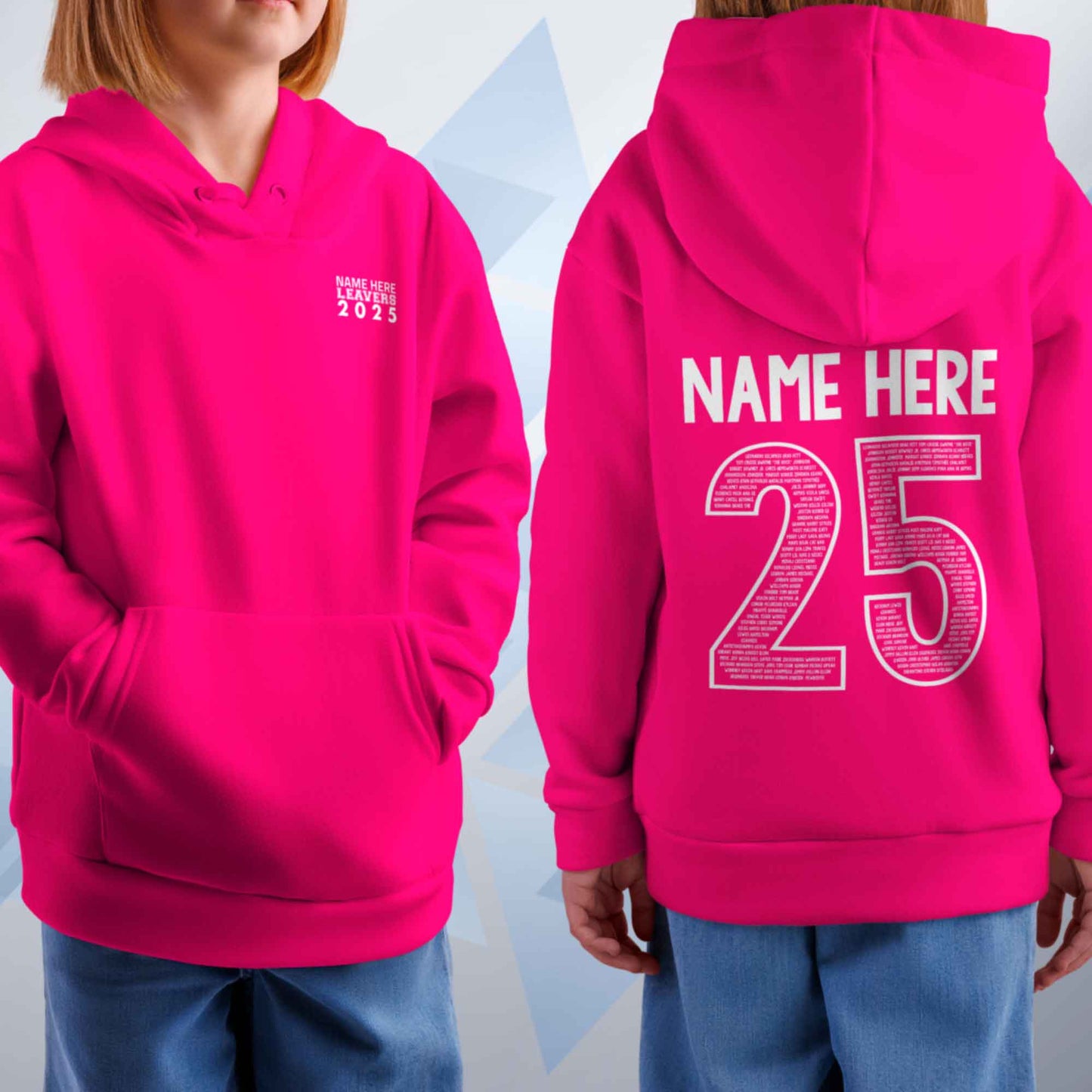 Personalised LEAVERS Hoodie 2025 Kids Primary School Leavers