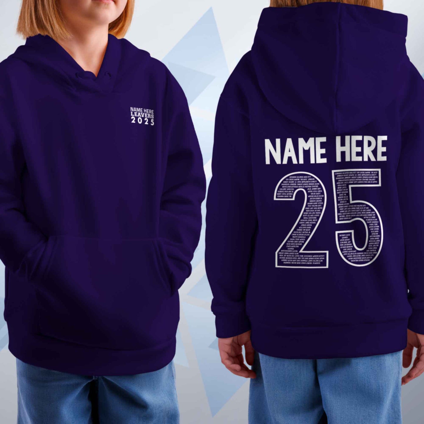 Personalised LEAVERS Hoodie 2025 Kids Primary School Leavers