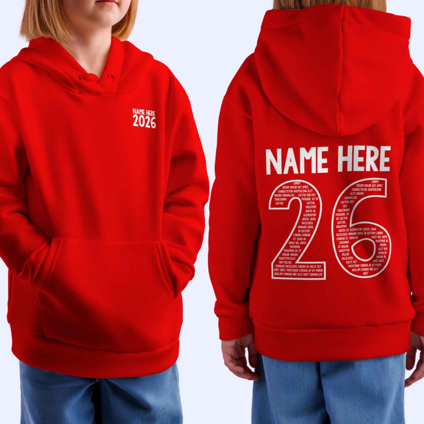 Personalised LEAVERS Hoodie 2026 Kids Primary School Leavers