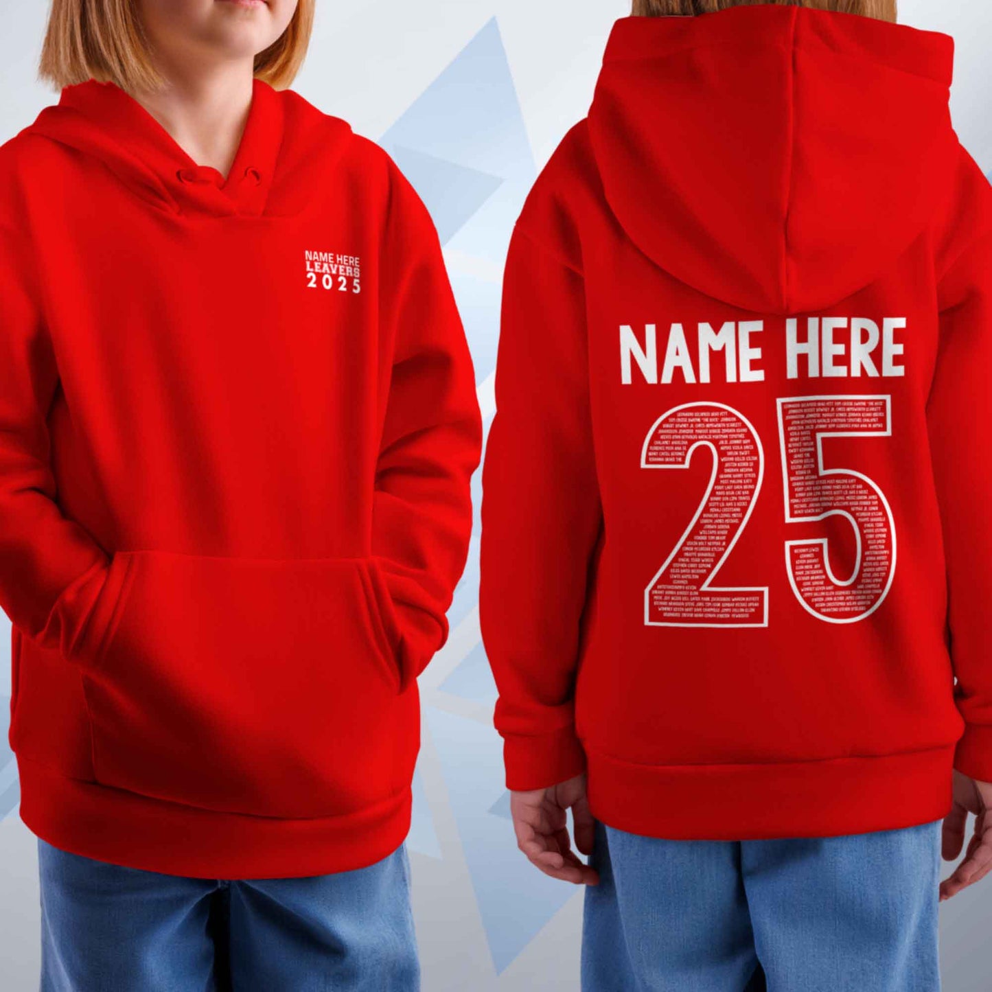 Personalised LEAVERS Hoodie 2025 Kids Primary School Leavers
