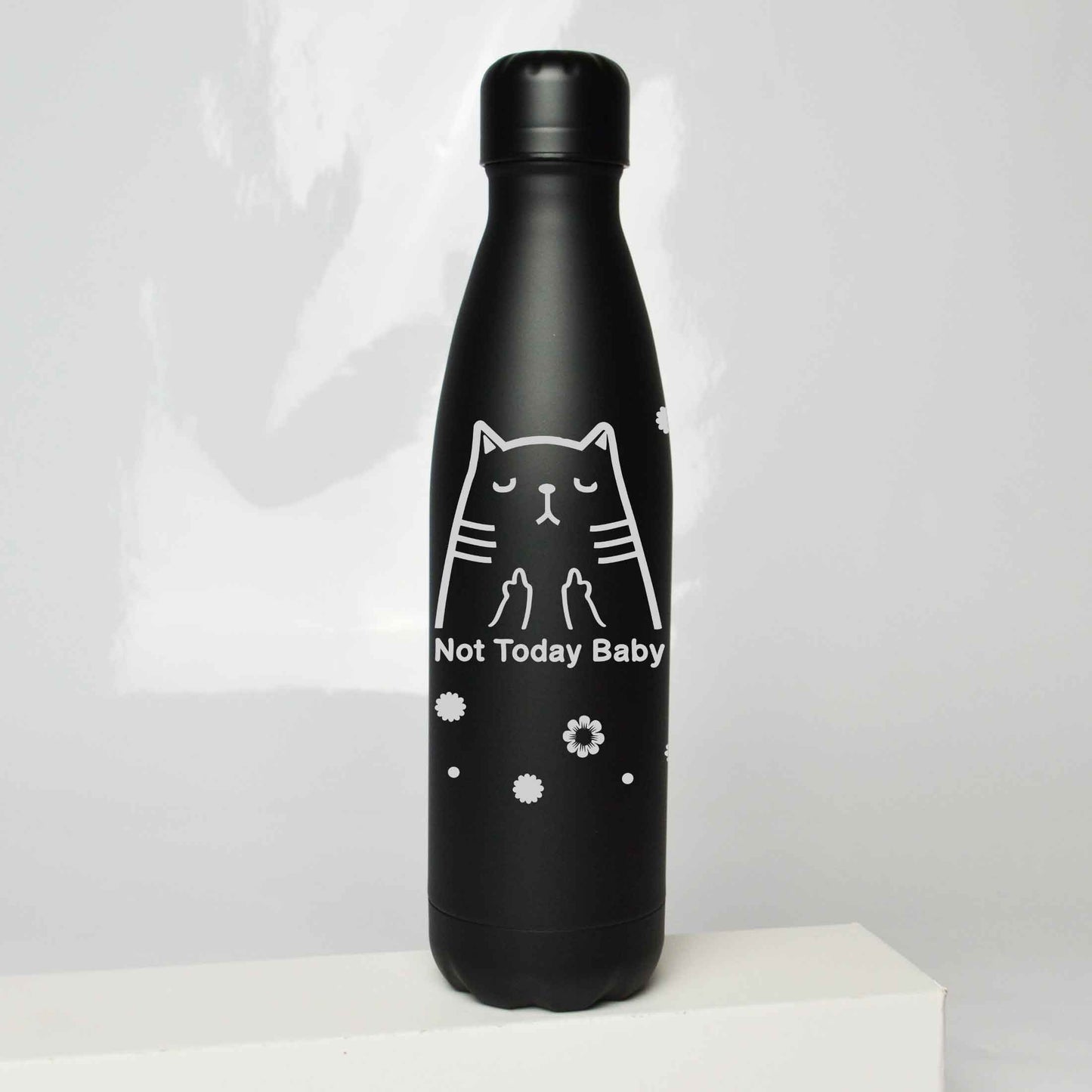 Not Today Cat Stainless Steel Thermos Bottle – 500ml BPA-Free Insulated Flask