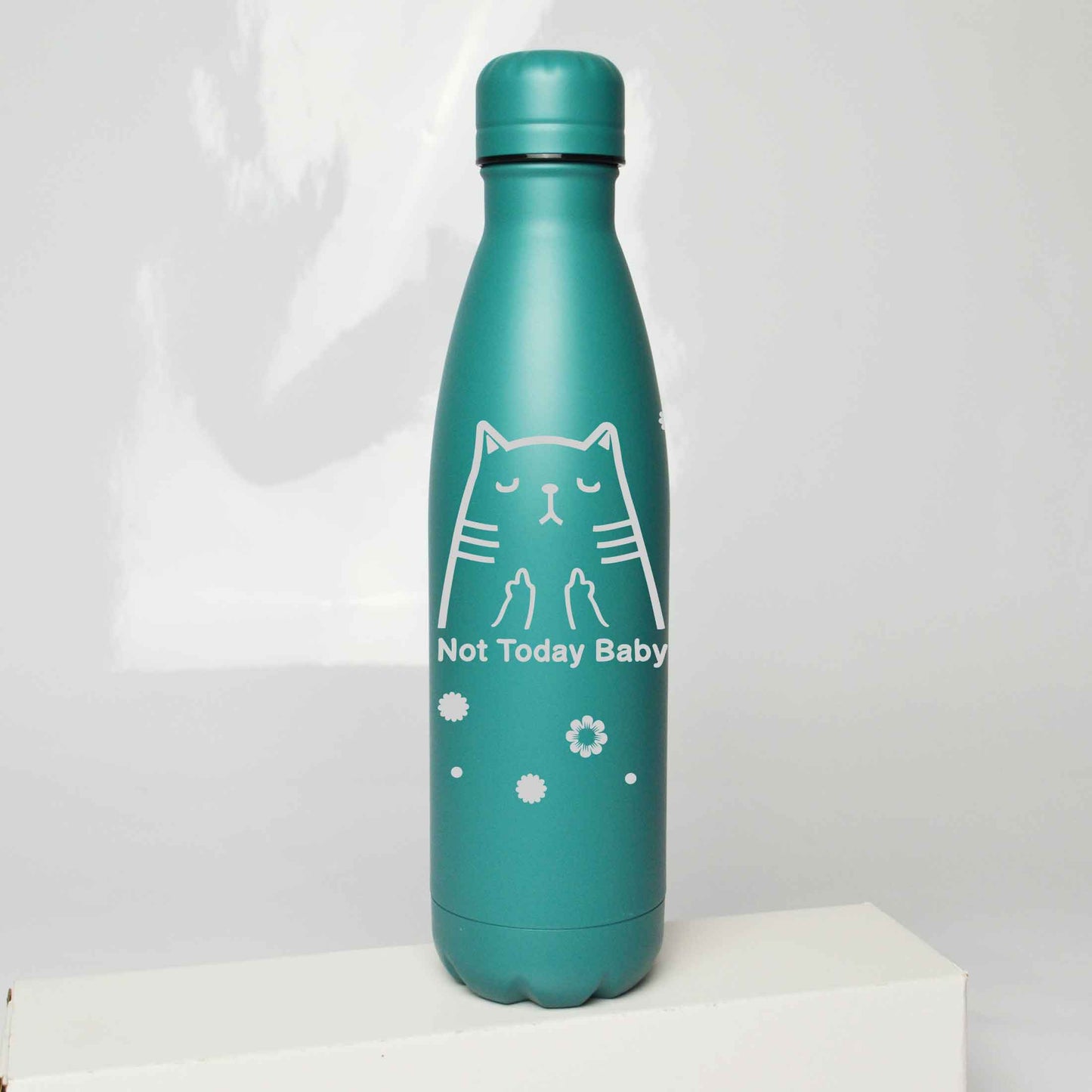 Not Today Cat Stainless Steel Thermos Bottle – 500ml BPA-Free Insulated Flask