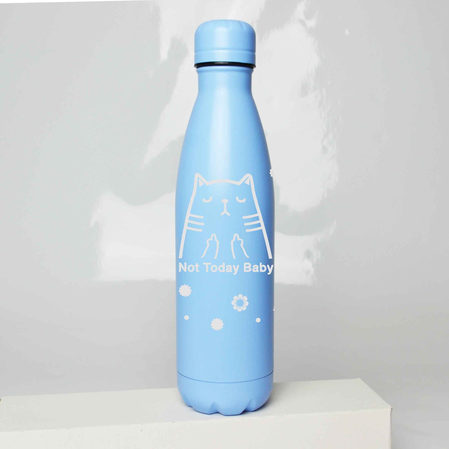 Not Today Cat Stainless Steel Thermos Bottle – 500ml BPA-Free Insulated Flask