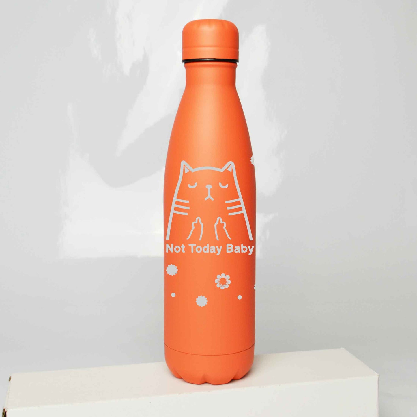 Not Today Cat Stainless Steel Thermos Bottle – 500ml BPA-Free Insulated Flask