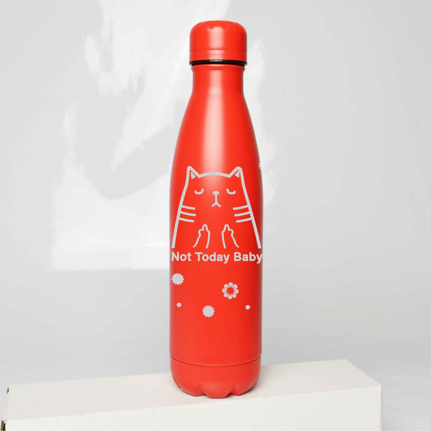Not Today Cat Stainless Steel Thermos Bottle – 500ml BPA-Free Insulated Flask