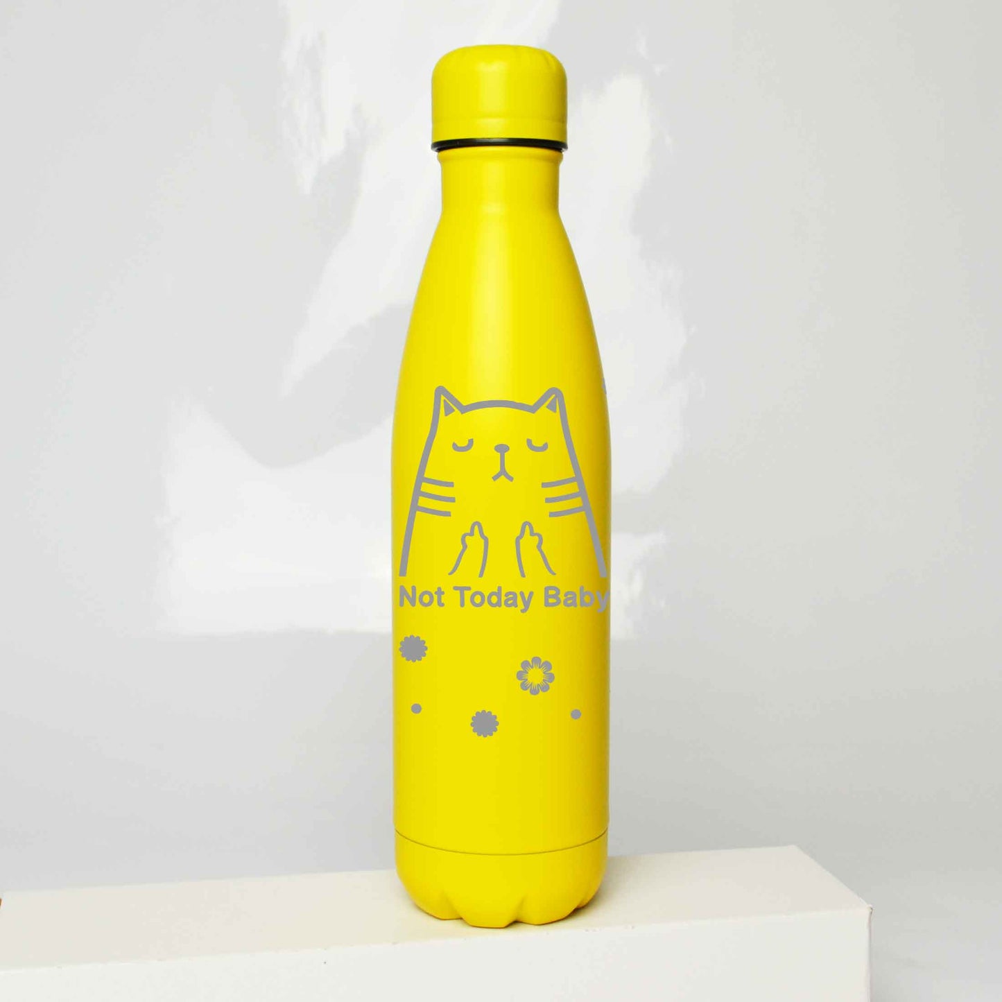 Not Today Cat Stainless Steel Thermos Bottle – 500ml BPA-Free Insulated Flask